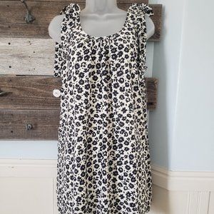 NWT Entro Spotted Rosette Dress in Black Sizes S/M
